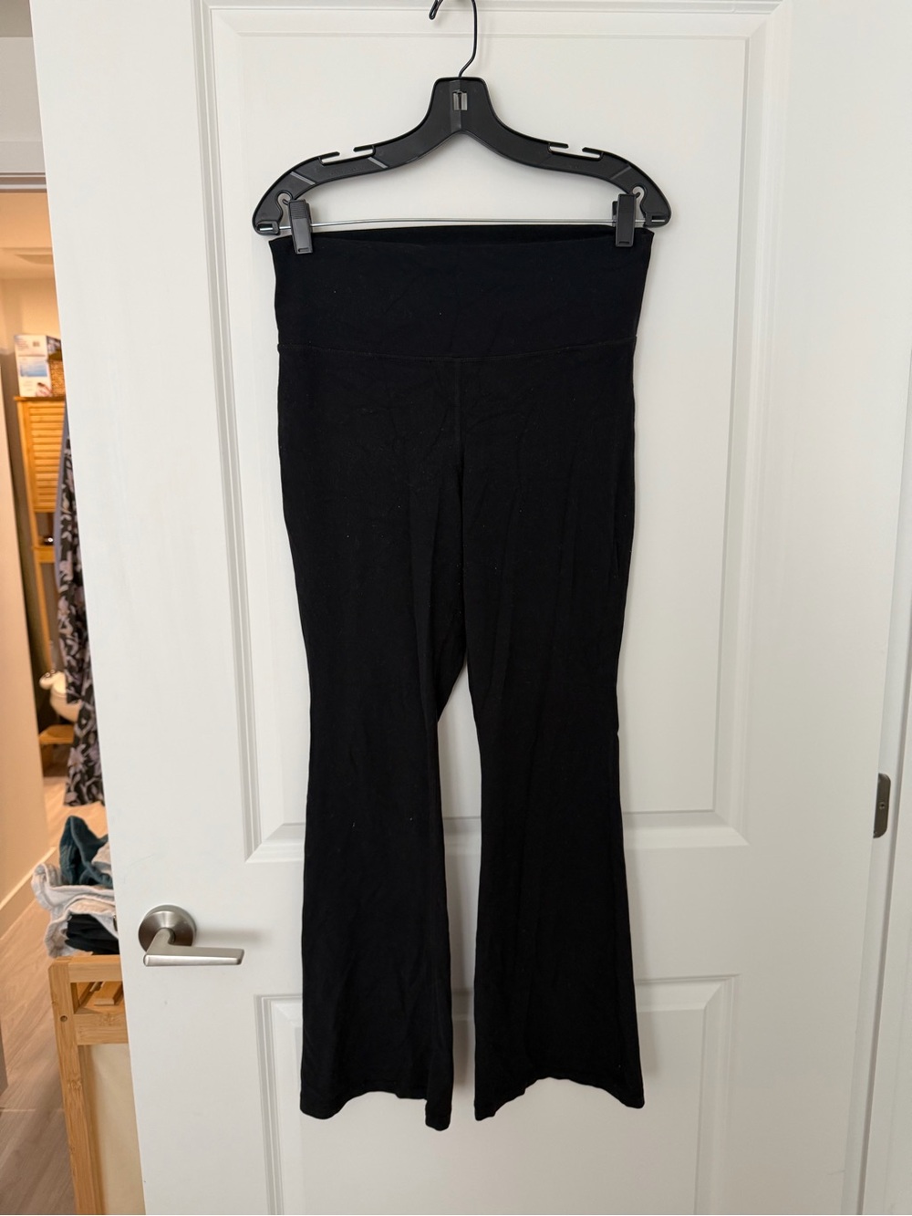 TNA Black High-Waist Flare Track Pants